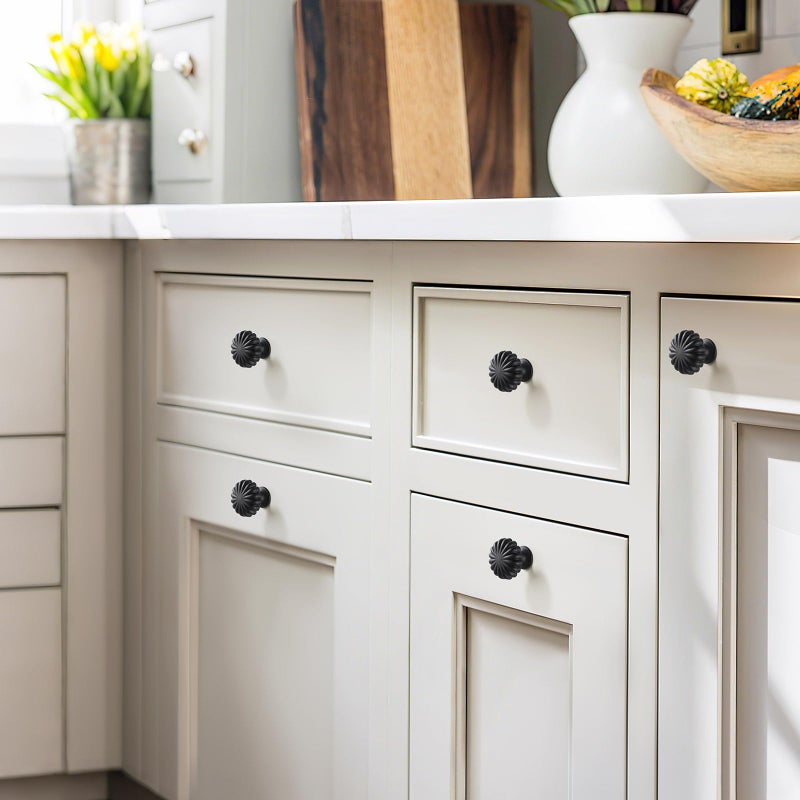 FAPUAL 10 Pack Matte Black Cabinet Knobs for Kitchen Cabinets and Dresser Drawers - Image 5